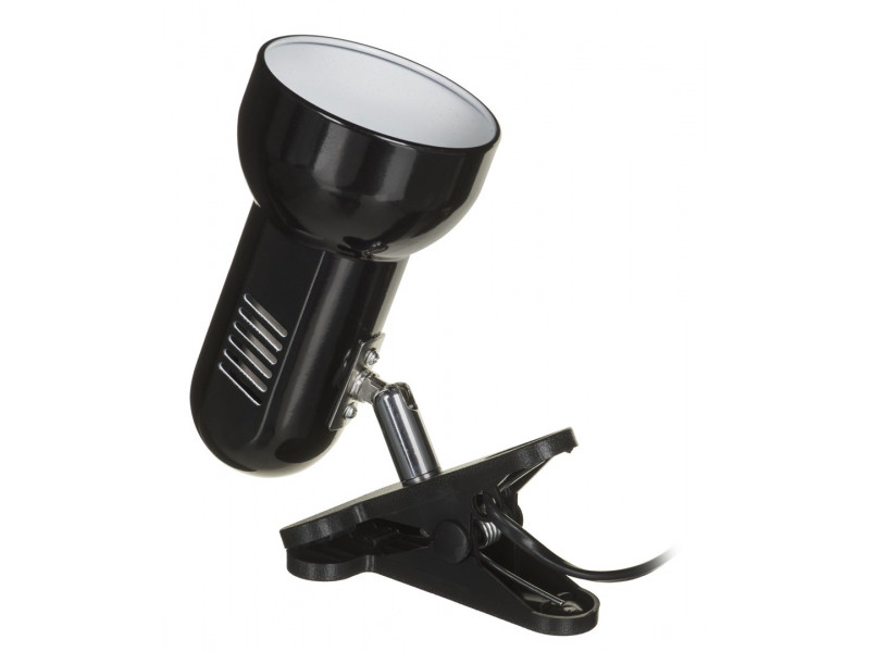 Activejet Clip-on desk lamp, black, metal, E27 thread Activejet Clip-on desk lamp, black, metal, E27 thread