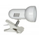 Activejet Clip-on desk lamp, white, metal, E27 thread Activejet Clip-on desk lamp, white, metal, E27 thread