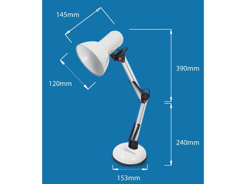 Esperanza ELD112W desk lamp White ELD112W – Esperanza Лампи