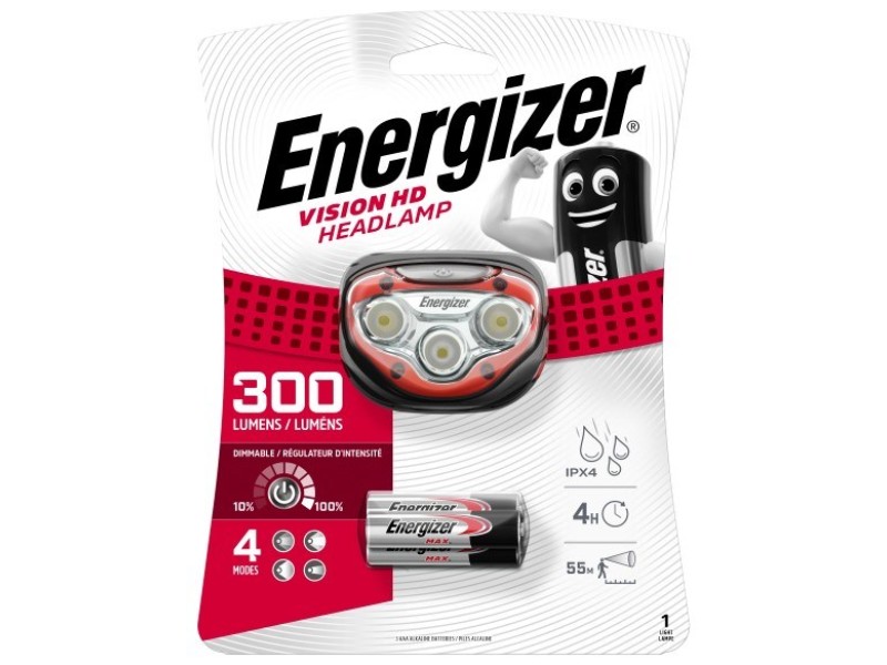 ENERGIZER FLASHLIGHT HEADLIGHT VISION HD HEADLAMP HEADLIGHT 3AAA 300 LUMENS 316374 – ENERGIZER Фенери