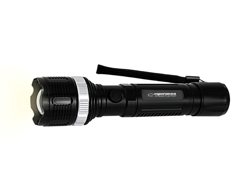 Esperanza EOT068 Flashlight Black, Rechargeable LED Flashlight EOT068 – Esperanza Фенери