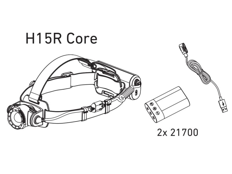 LEDLENSER H15R CORE head torch black 502123 – Ledlenser Фенери