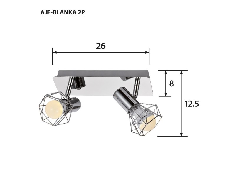 Activejet AJE-BLANKA 2P ceiling lamp AJE-BLANKA 2P – Activejet Led осветителни тела