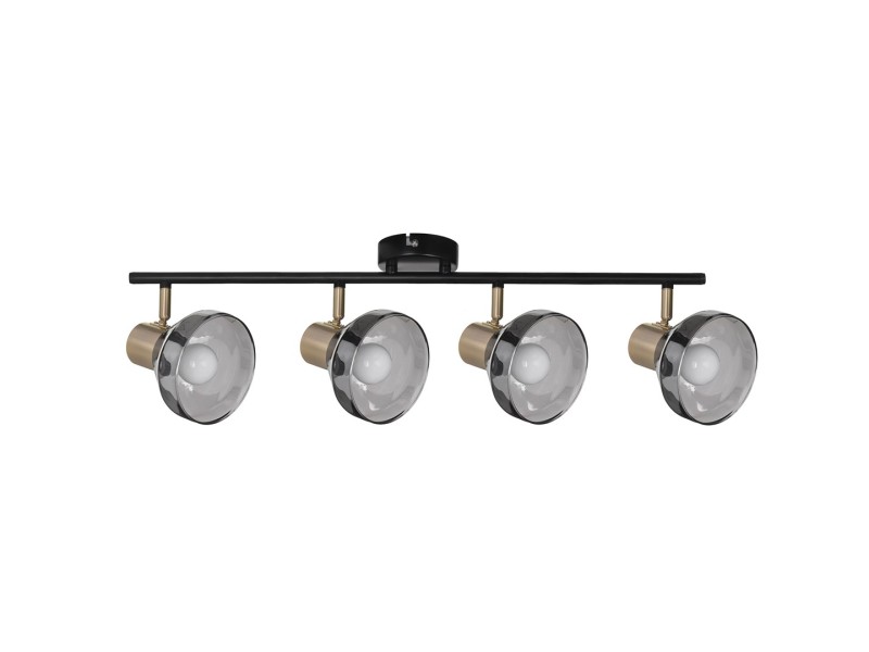 Activejet LISA double black and gold ceiling wall light strip E14 wall lamp for living room AJE-LISA 4P – Activejet Led осветителни тела