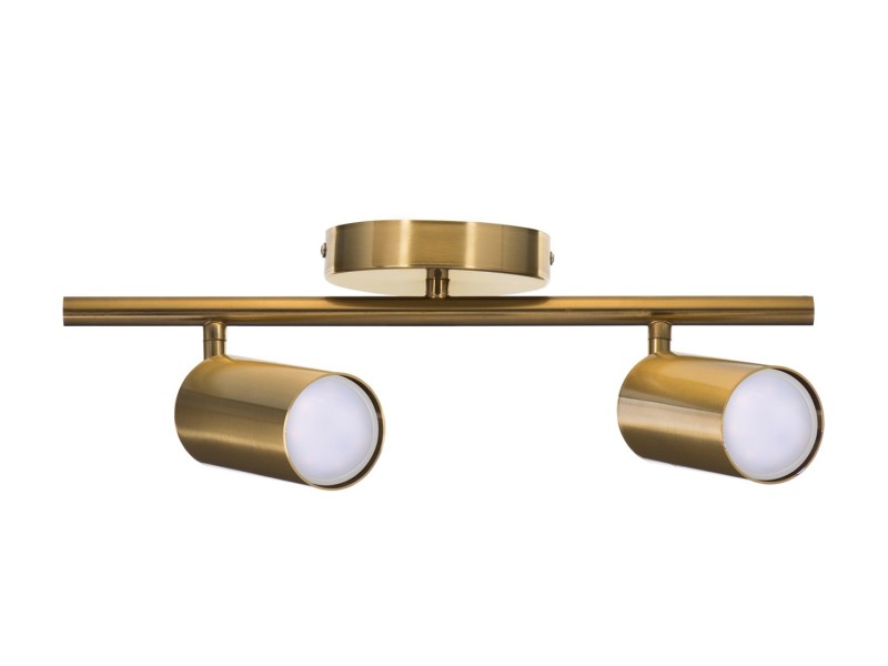 Activejet SPECTRA double gold ceiling wall lamp strip spotlight GU10 for living room AJE-SPECTRA 2P – Activejet Led осветителни тела