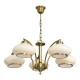 Activejet Classic ceiling chandelier pendant lamp RITA Patina 5xE27 for living room AJE-RITA 5P Patyna – Activejet Led осветителни тела
