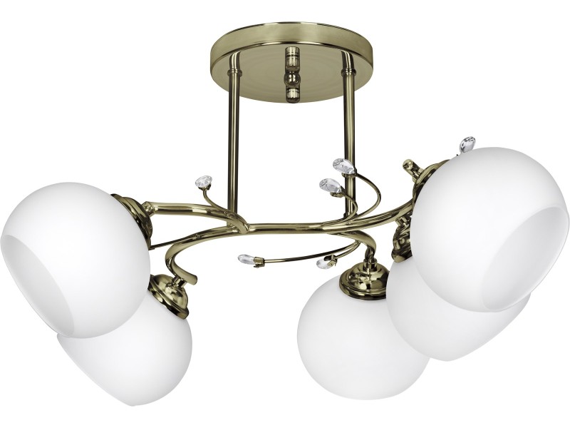 Classic ceiling chandelier pendant lamp Activejet IRMA Patina 5xE27 for living room IRMA 5P Patyna – Activejet Led осветителни тела