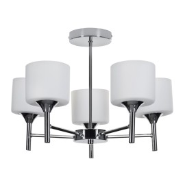 Classic chandelier pendant ceiling lamp Activejet MIRA Chrome 5xE27 for living room