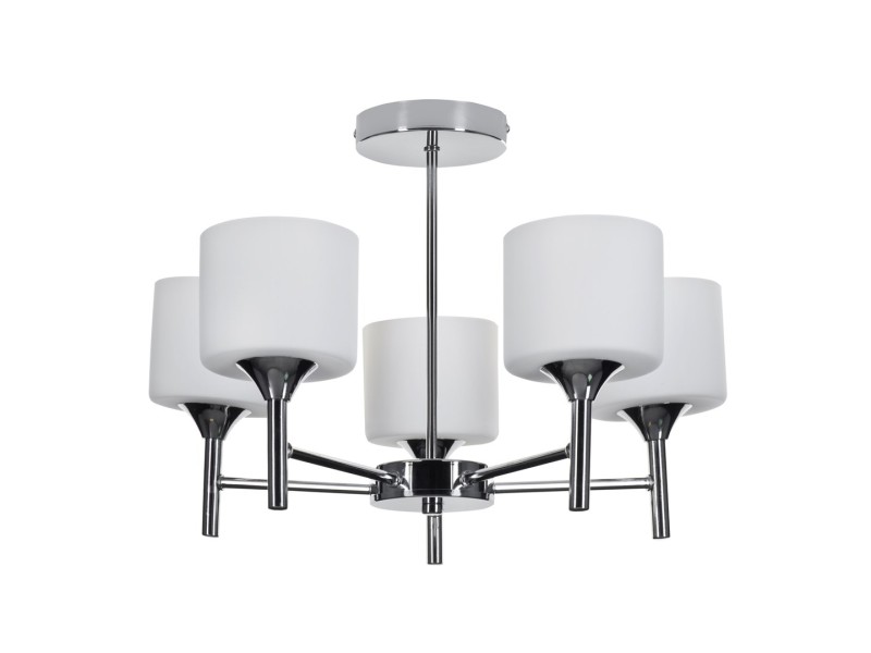 Classic chandelier pendant ceiling lamp Activejet MIRA Chrome 5xE27 for living room AJE-MIRA 5P – Activejet Led осветителни тела