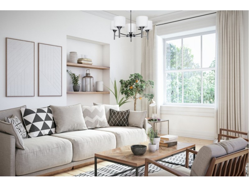 Classic chandelier pendant ceiling lamp Activejet MIRA Chrome 5xE27 for living room AJE-MIRA 5P – Activejet Led осветителни тела