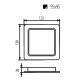 Maclean MCE373S LED Ceiling Panel Flush Mount SLIM 9W Neutral White 4000K 120x120x26mm 900lm MCE373 S – Maclean Led осветителни тела