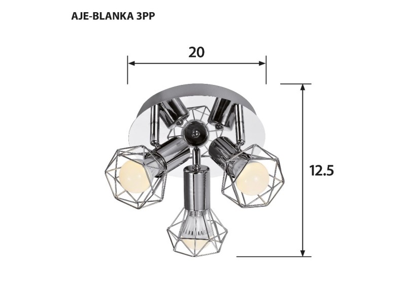 Activejet AJE-BLANKA 3PP ceiling lamp AJE-BLANKA 3PP – Activejet Led осветителни тела