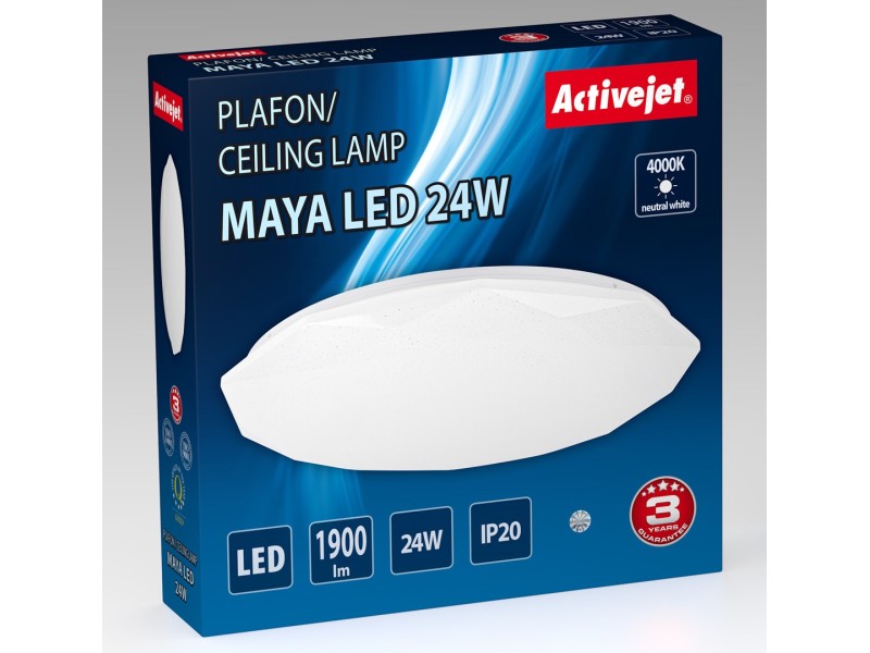 Activejet AJE-MAYA LED plafond 24W AJE-MAYA 24W – Activejet Led осветителни тела