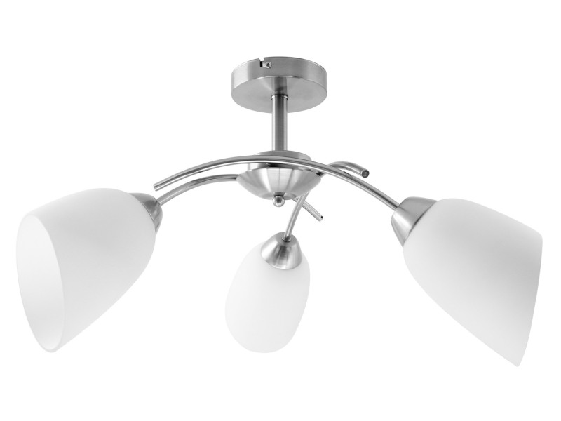 Activejet Classic chandelier pendant ceiling lamp NIKITA nickel triple 3xE27 for living room NIKITA 3P Nikiel – Activejet Led осветителни тела