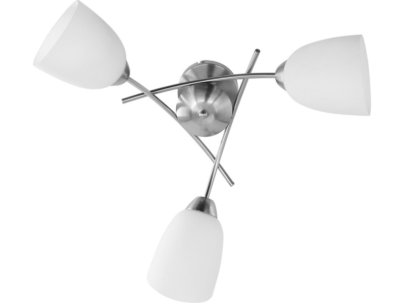Activejet Classic chandelier pendant ceiling lamp NIKITA nickel triple 3xE27 for living room NIKITA 3P Nikiel – Activejet Led осветителни тела