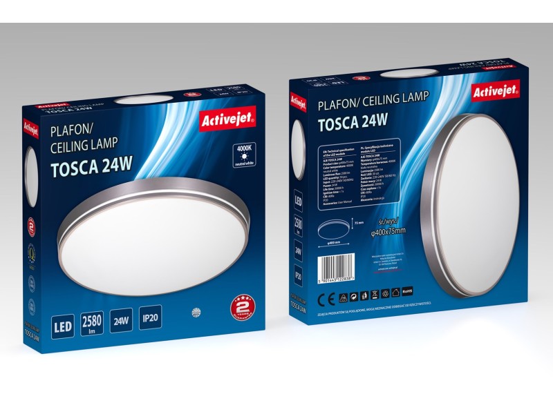 Activejet LED ceiling light AJE-TOSCA 24W AJE-TOSCA 24W – Activejet Led осветителни тела