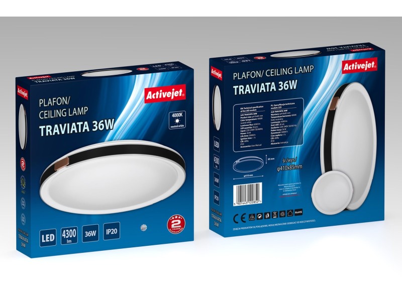 Activejet LED ceiling light AJE-TRAVIATA 36W AJE-TRAVIATA 36W – Activejet Led осветителни тела