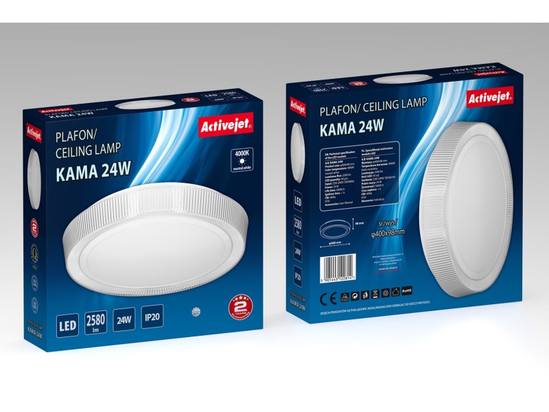 Activejet LED ceiling plafond AJE-KAMA 24W AJE-KAMA 24W – Activejet Led осветителни тела
