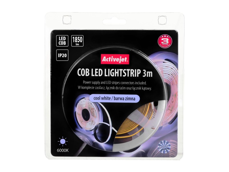 Activejet AJE-COB 3m zim Universal strip light Indoor AJE-COB 3m zim – Activejet Led ленти