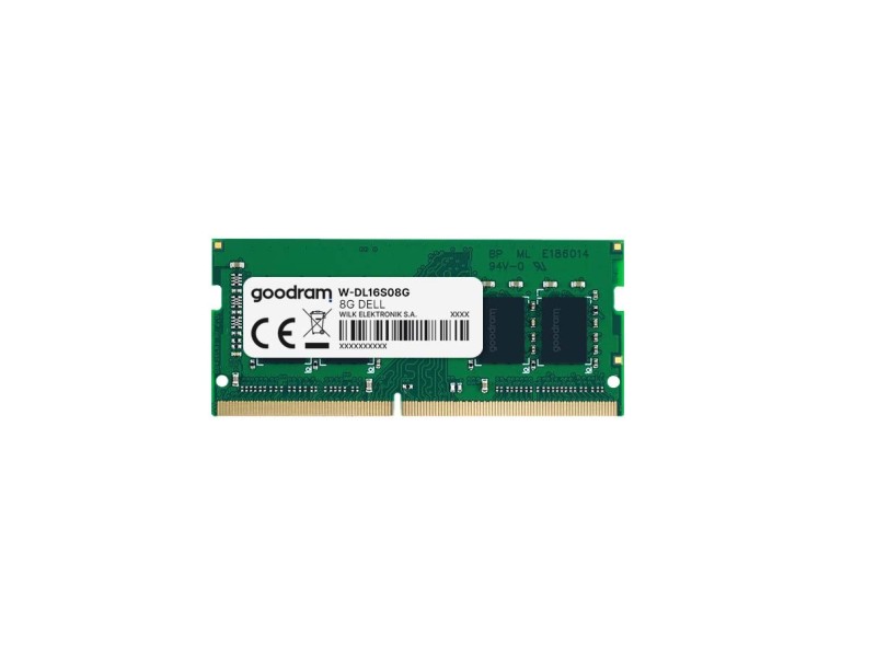 Goodram W-DL16S08G memory module 8 GB 1 x 8 GB DDR3 1600 MHz W-DL16S08G – GOODRAM Оперативна памет