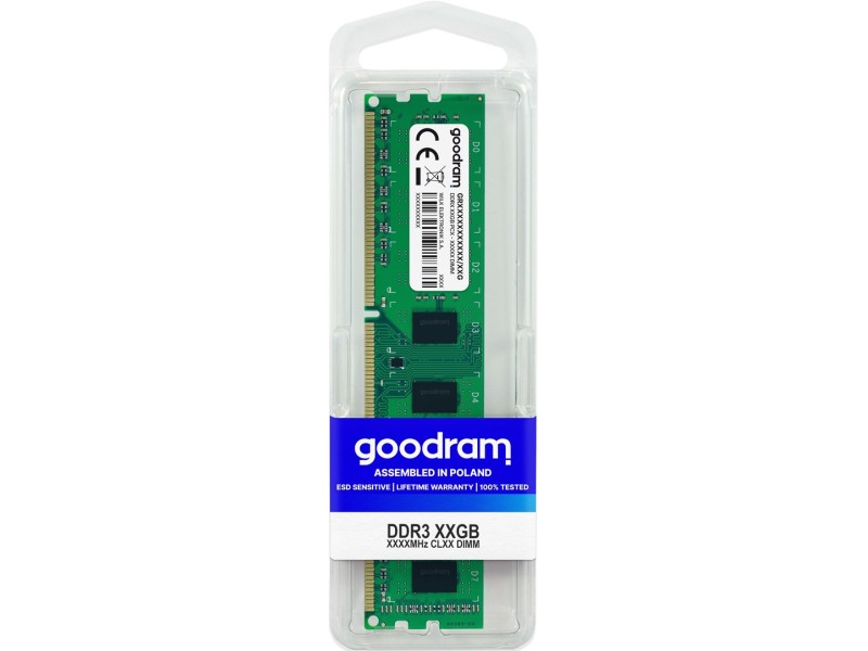 Goodram 8GB DDR3 memory module 1600 MHz GR1600D364L11/8G – GOODRAM Оперативна памет