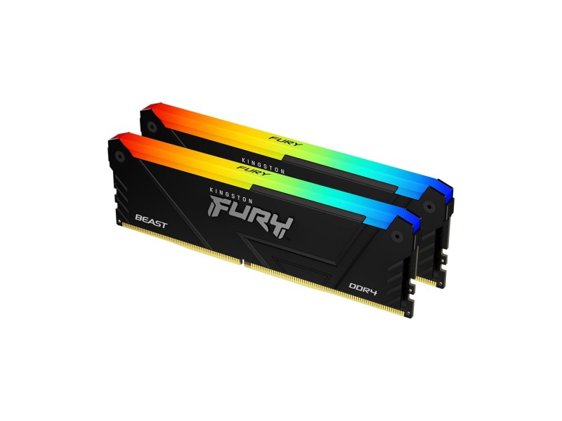 Kingston Technology FURY 32GB 3600MT/s DDR4 CL18 DIMM (Kit of 2) Beast RGB KF436C18BB2AK2/32 – Kingston Оперативна памет