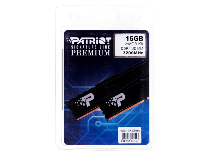 Patriot Memory Signature Premium PSP416G2666KH1 memory module 16 GB 2 x 8 GB DDR 3200 MHz PSP416G3200KH1 – Patriot Оперативна памет