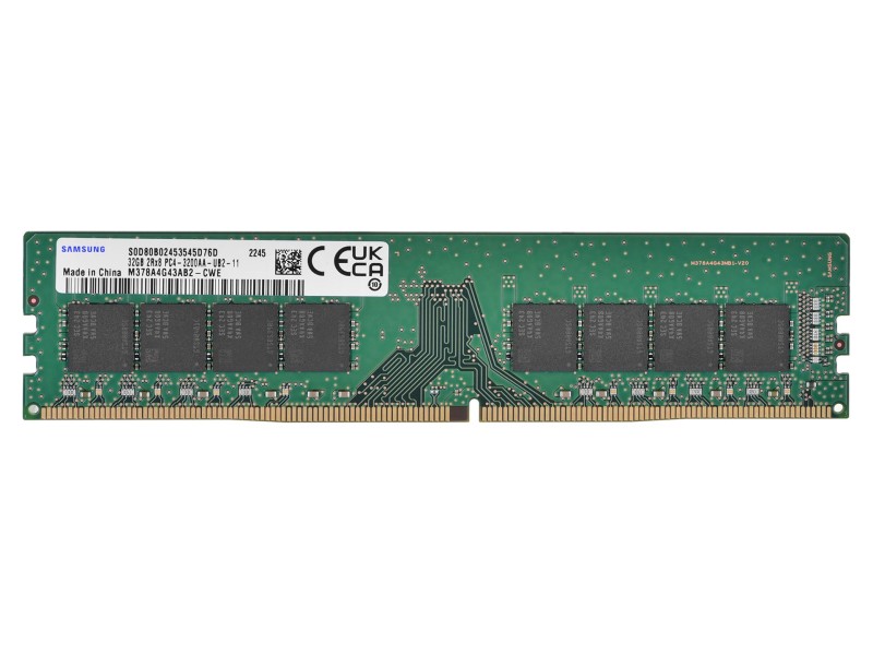 Samsung UDIMM 32GB DDR4 3200MH M378A4G43AB2-CWE M378A4G43AB2-CWE – Samsung SemiConductor Оперативна памет