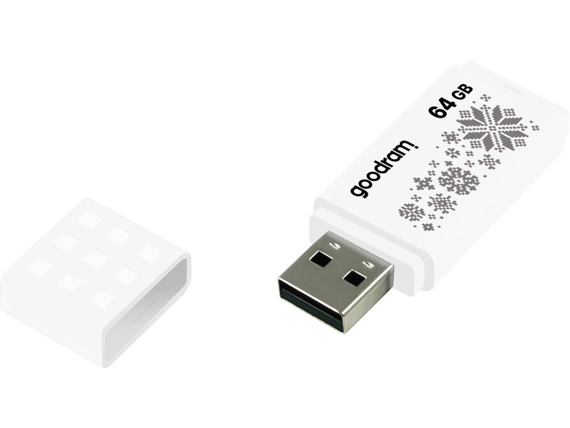 GOODRAM FLASHDRIVE 64GB UME2-WINTER WHITE USB 2.0 UME2-0640W0R11-WI – GOODRAM USB памети