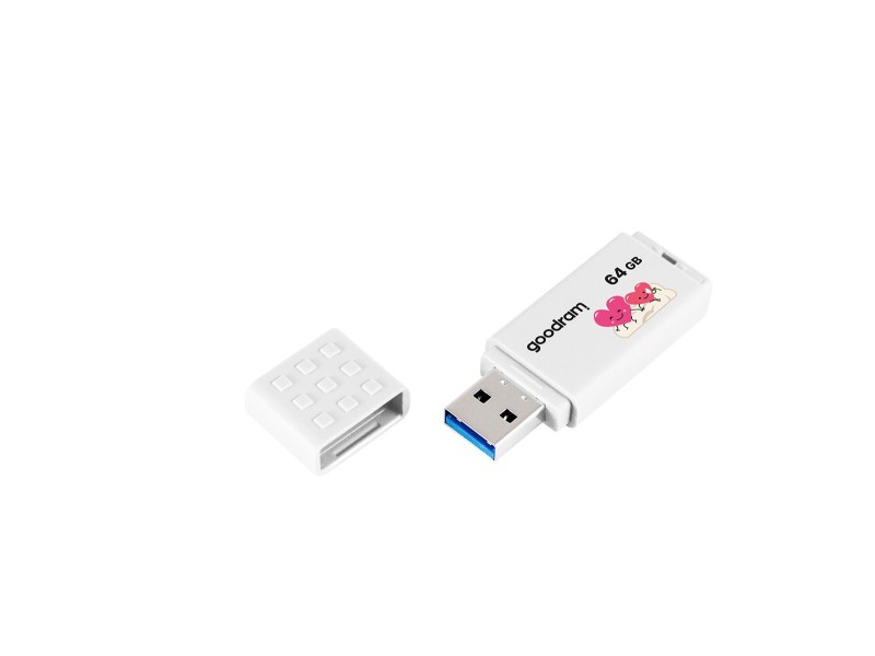 Goodram UME3 Valentine USB flash drive 64 GB USB Type-A 3.2 Gen 1 (UME3-0640W0R11-V) White UME3-0640W0R11-V – GOODRAM USB памети
