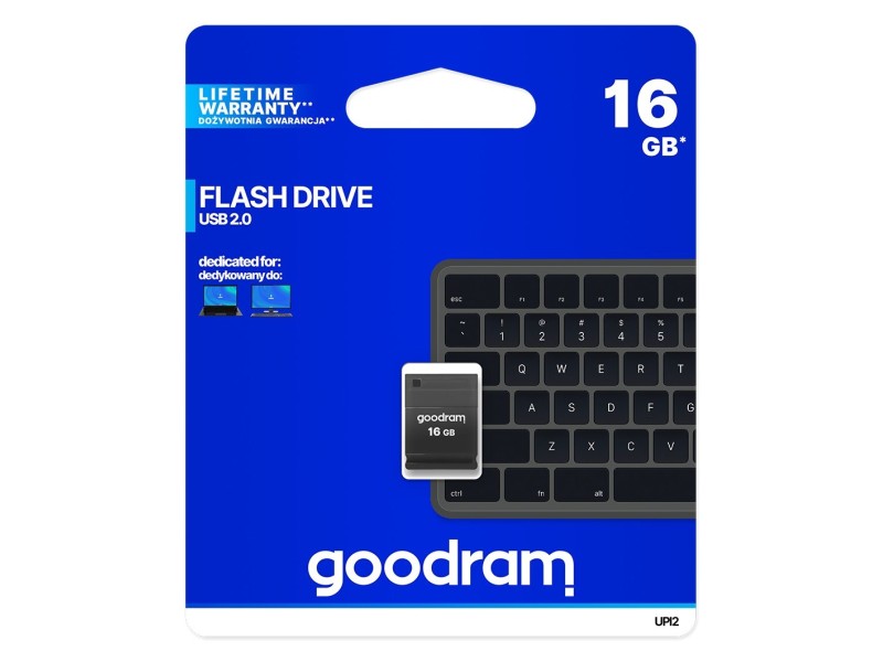 Goodram UPI2 USB flash drive 16 GB USB Type-A 2.0 Black UPI2-0160K0R11 – GOODRAM USB памети