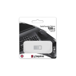 Kingston Technology DataTraveler 128GB Micro 200MB/s Metal USB 3.2 Gen 1