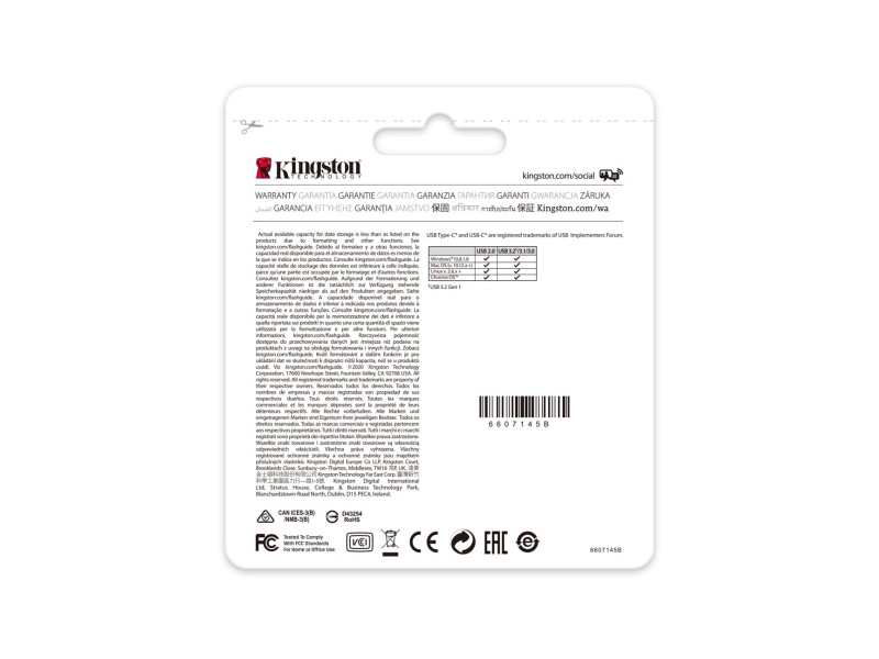 Kingston Technology DataTraveler 128GB USB-C 3.2 Gen 1 70 DT70/128GB – Kingston USB памети