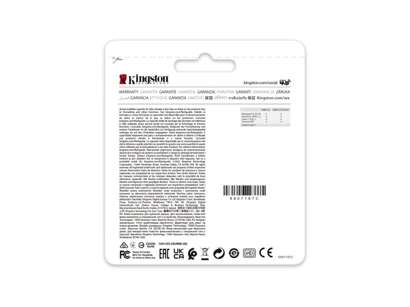 Kingston Technology DataTraveler 64GB Portable USB 3.2 Gen 1 Exodia Onyx DTXON/64GB – Kingston USB памети