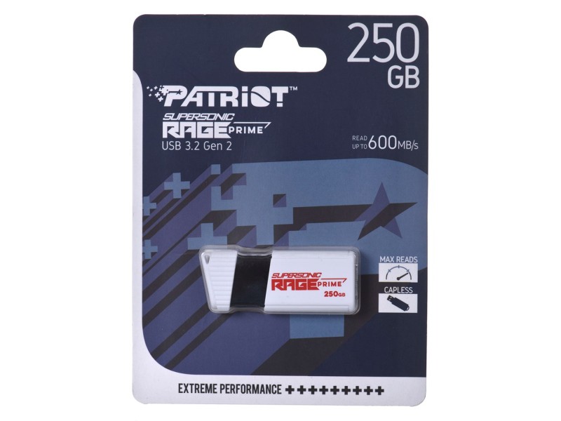 Patriot Rage Prime 600 MB/S 256 GB USB 3.2 8K IOPS PEF250GRPMW32U – Patriot USB памети