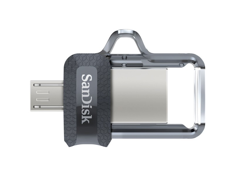 SanDisk Ultra Dual m3.0 USB flash drive 128 GB USB Type-A / Micro-USB 3.2 Gen 1 (3.1 Gen 1) Black, Silver, Transparent SDDD3-128G-G46 – SANDISK USB памети