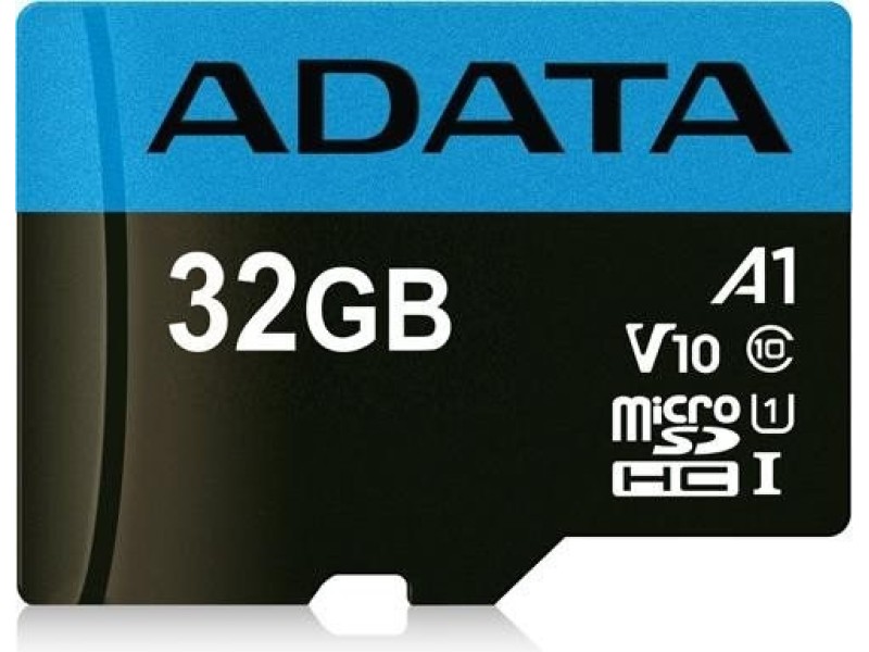 ADATA 32GB, microSDHC, Class 10 UHS-I AUSDH32GUICL10A1-RA1 – ADATA Карти памет