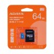 ADATA 64GB, microSDHC, Class 10 UHS-I AUSDX64GUICL10A1-RA1 – ADATA Карти памет