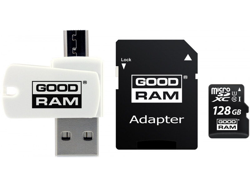 Goodram M1A4-1280R12 memory card 128 GB MicroSDHC Class 10 UHS-I