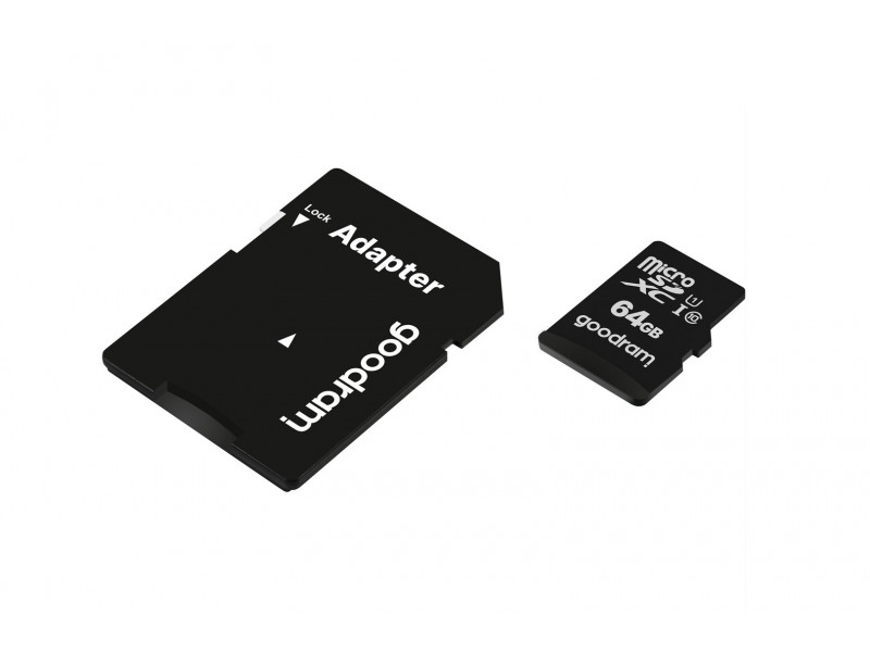 Goodram M1AA-0640R12 memory card 64 GB MicroSDXC Class 10 UHS-I Goodram M1AA-0640R12 memory card 64 GB MicroSDXC Class 10 UHS-I