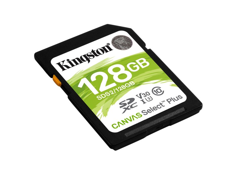 Kingston Technology 128GB SDXC Canvas Select Plus 100R C10 UHS-I U3 V30 SDS2/128GB – Kingston Карти памет