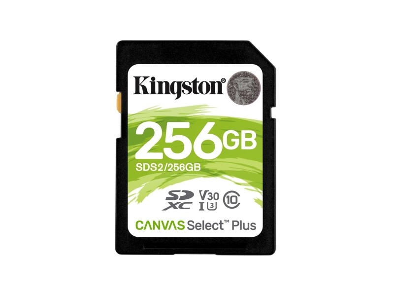 Kingston Technology 256GB SDXC Canvas Select Plus 100R C10 UHS-I U3 V30 SDS2/256GB – Kingston Карти памет