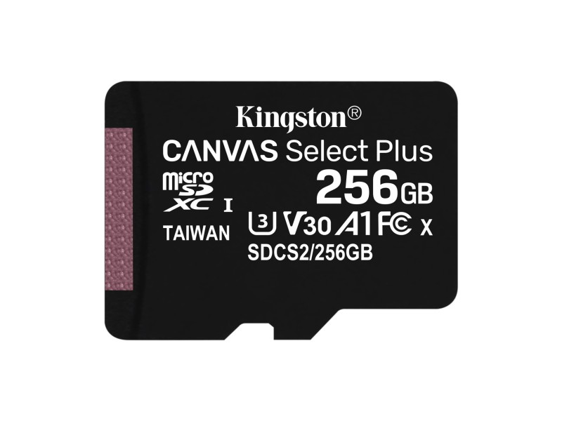 Kingston Technology 256GB micSDXC Canvas Select Plus 100R A1 C10 Single Pack w/o ADP SDCS2/256GBSP – Kingston Карти памет