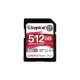 Kingston Technology 512GB Canvas React Plus SDXC UHS-II 280R/150W U3 V60 for Full HD/4K SDR2V6/512GB – Kingston Карти памет