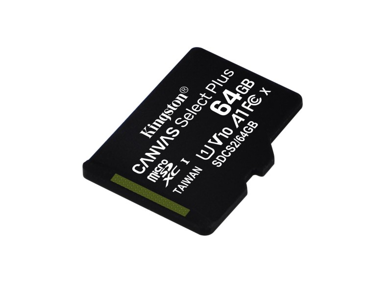 Kingston Technology 64GB micSDXC Canvas Select Plus 100R A1 C10 Single Pack w/o ADP SDCS2/64GBSP – Kingston Карти памет