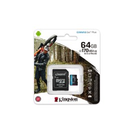Kingston Technology 64GB microSDXC Canvas Go Plus 170R A2 U3 V30 Card + ADP