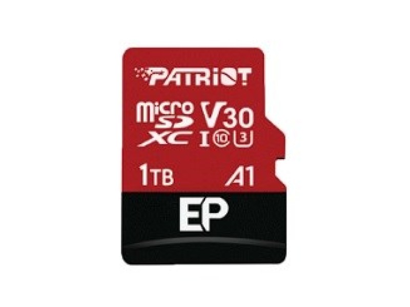 Memory card Patriot EP Pro Micro SDXC 1TB 90/80 MB/s A1 V30 U3 Class10 PEF1TBEP31MCX – Patriot Карти памет
