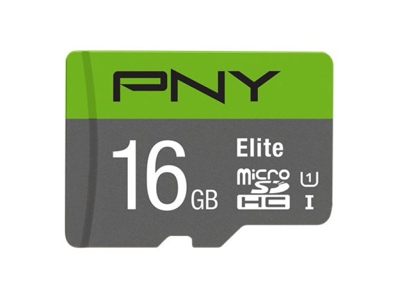 PNY Elite microSDHC 16GB UHS-I Class 10 P-SDU16GU185GW-GE – PNY Карти памет