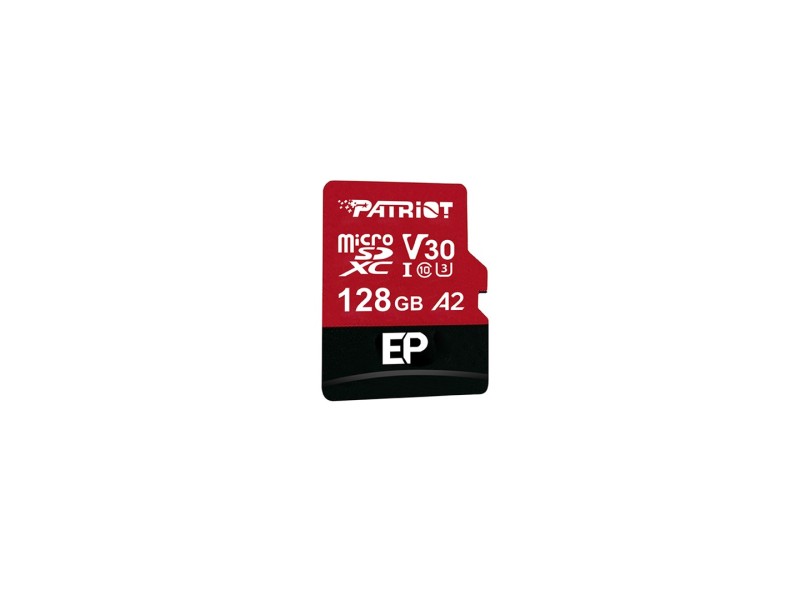 Patriot Memory EP A2 memory card 128 GB MicroSDXC V30 U3 Class 10 (PEF128GEP32MCX) Patriot Memory EP A2 memory card 128 GB MicroSDXC V30 U3 Class 10 (PEF128GEP32MCX) PEF128GEP32MCX – Patriot Карти памет