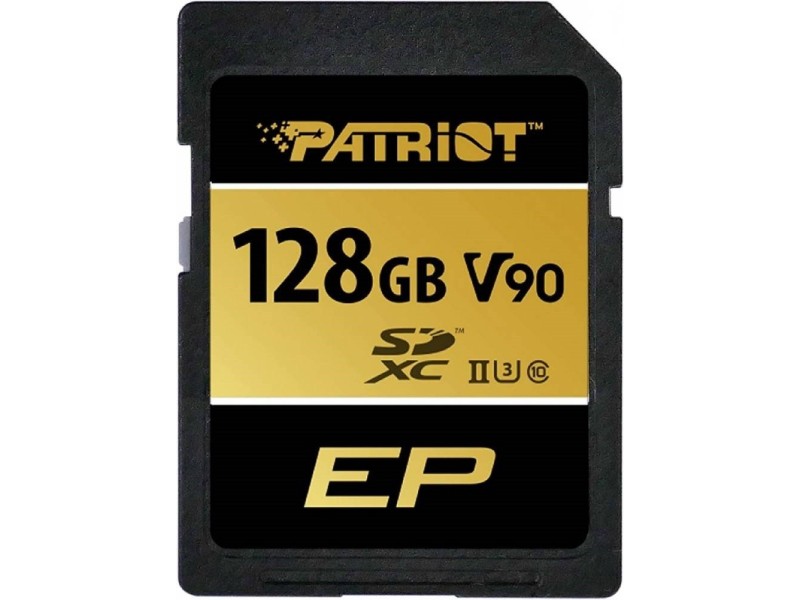 Patriot SDXC 128GB EP V90 UHS-II U3 PEF128GEP92SDX – Patriot Карти памет